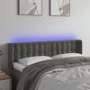 Cabecero Cama | Panel De Cabecera Con Led De Terciopelo Gris Oscuro 147x16x78/88 Cm Cfw967724