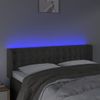 Cabecero Cama | Panel De Cabecera Con Led De Terciopelo Gris Oscuro 147x16x78/88 Cm Cfw967724