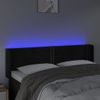 Cabecero Cama | Panel De Cabecera Con Led De Terciopelo Negro 147x16x78/88 Cm Cfw733566