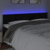 Cabecero Cama | Panel De Cabecera Con Led De Terciopelo Negro 200x5x78/88 Cm Cfw954291