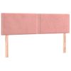 Cabecero Cama | Panel De Cabecera Con Led De Terciopelo Rosa 144x5x78/88 Cm Cfw696140