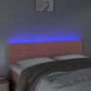 Cabecero Cama | Panel De Cabecera Con Led De Terciopelo Rosa 144x5x78/88 Cm Cfw360007