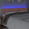 Cabecero Cama | Panel De Cabecera Con Led De Terciopelo Rosa 160x5x78/88 Cm Cfw943442