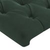 Cabecero Cama | Panel De Cabecera Con Led De Terciopelo Verde Oscuro 183x16x118/128 Cm Cfw102830