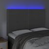 Cabecero Cama | Panel De Cabecera Con Luces Led Terciopelo Gris Oscuro 144x5x118/128 Cm Cfw162654