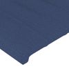 Cabecero Cama | Panel De Cabecera Con Orejas De Tela Azul 147x23x118/128 Cm Cfw306355