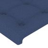 Cabecero Cama | Panel De Cabecera Con Orejas De Tela Azul 183x23x118/128 Cm Cfw678079