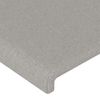 Cabecero Cama | Panel De Cabecera Con Orejas De Tela Gris Claro 147x16x118/128 Cm Cfw207345