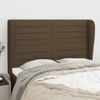 Cabecero Cama | Panel De Cabecera Con Orejas De Tela Gris Claro 147x23x118/128 Cm Cfw680919