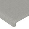 Cabecero Cama | Panel De Cabecera Con Orejas De Tela Gris Claro 183x23x118/128 Cm Cfw409180