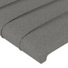 Cabecero Cama | Panel De Cabecera Con Orejas De Tela Gris Oscuro 83x23x118/128 Cm Cfw996585