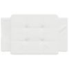 Cabecero De Cama | Panel De Cabecera | Decoración De Pared Acolchado Cuero Sintético Blanco 90 Cm Cfw287276