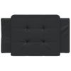 Cabecero De Cama | Panel De Cabecera | Decoración De Pared Acolchado Cuero Sintético Negro 80 Cm Cfw685313