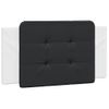 Cabecero De Cama | Panel De Cabecera | Decoración De Pared Acolchado Cuero Sintético Negro Blanco 100 Cm Cfw709192