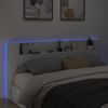 Cabecero De Cama | Panel De Cabecera | Decoración De Pared Con Led Blanco 220x16,5x103,5 Cm Cfw525772