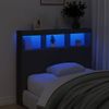 Cabecero De Cama | Panel De Cabecera Con Led Negro 120x17x102 Cm Cfw476637