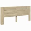 Cabecero De Cama | Panel De Cabecera Con Led Roble Sonoma 220x16,5x103,5 Cm Cfw586347