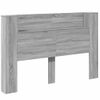 Cabecero De Cama | Panel De Cabecera Con Luz Led Gris Sonoma 160x16,5x103,5 Cm Cfw104886