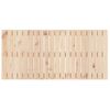 Cabecero De Cama De Pared | Panel De Cabecera Madera Maciza De Pino 127,5x3x60 Cm Cfw126997