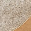 Alfombra De Dormitorio | Felpudo | Alfombra Pelo Largo Aspecto Brillante Istan Beige Ø 120 Cm Cfw731146