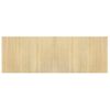 Alfombra De Salón | Alfombra Rectangular Bambú Color Natural Claro 70x200 Cm Cfw731450