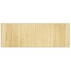 Alfombra De Salón | Alfombra Rectangular Bambú Color Natural Claro 70x200 Cm Cfw731451