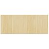 Alfombra De Salón | Alfombra Rectangular Bambú Color Natural Claro 80x200 Cm Cfw731461