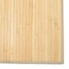 Alfombra De Salón | Alfombra Rectangular Bambú Color Natural Claro 80x400 Cm Cfw731466
