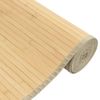 Alfombra De Salón | Alfombra Rectangular Bambú Color Natural Claro 80x500 Cm Cfw731467