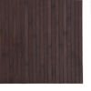 Alfombra De Salón | Alfombra Rectangular Bambú Marrón Oscuro 80x400 Cm Cfw731589