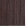 Alfombra De Salón | Alfombra Rectangular Bambú Marrón Oscuro 80x500 Cm Cfw731592