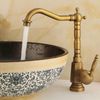 Grifo De Bronce Grifo Mezclador De Lavabo Retro Grifo De Fregadero De Cocina Agua Fría Y Caliente Ajustable Con Manguera 3/8