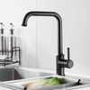 Grifo Para Fregadero De Cocina, Grifo Giratorio De 360°, Mezclador Monomando Para Baño, Negro