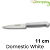 Cuchillo Patatero Domestic White, Cuchillo Para Cortar Y Pelar, Acero , Uso Doméstico, Hoja 11 Cm, Fabricado En España, Keroppa