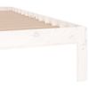 Estructura De Cama Madera Maciza Blanca King Size 150x200 Cm