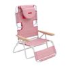 Silla Playa Plegable Reclinable 5 Posiciones Tumbona Roja