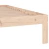 Estructura De Cama Madera Maciza 75x190 Cm