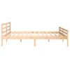 Estructura De Cama Madera Maciza 200x200 Cm