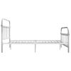 Estructura De Cama De Metal Blanco 160x200 Cm