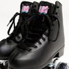 Patines 4 Ruedas Pvc Uretano Negros Flamingueo (talla 35 A 43)