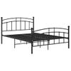 Estructura De Cama De Metal Negro 200x200 Cm