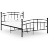 Estructura De Cama De Metal Negro 200x200 Cm