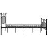 Estructura De Cama De Metal Negro 200x200 Cm