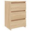 Mesita De Noche Madera Contrachapada Roble Sonoma 40x35x62,5cm