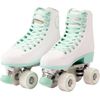 Patines 4 Ruedas Pvc Uretano Blanco Y Verde Flamingueo (talla 35 A 43)