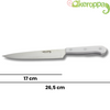 Cuchillo Verdulero Domestic White, Acero Inoxidable, Uso Doméstico, Hoja 17 Cm, Mango Ergonómico, Fabricado En España, Keroppa