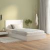 Cabecero Cama Madera Contrachapada Blanco Brillo 120x1,5x80 Cm