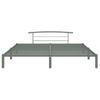 Estructura De Cama De Metal Gris 200x200 Cm