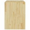 Mesita De Noche Madera Maciza De Pino 40x30,5x40 Cm