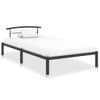 Estructura De Cama De Metal Negro 100x200 Cm